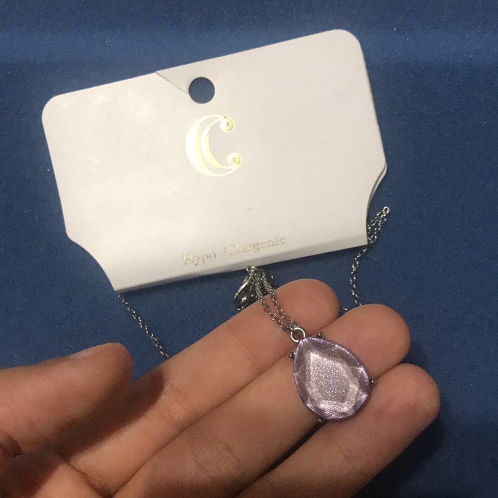 Charming Charlie’s Necklace with violet charm